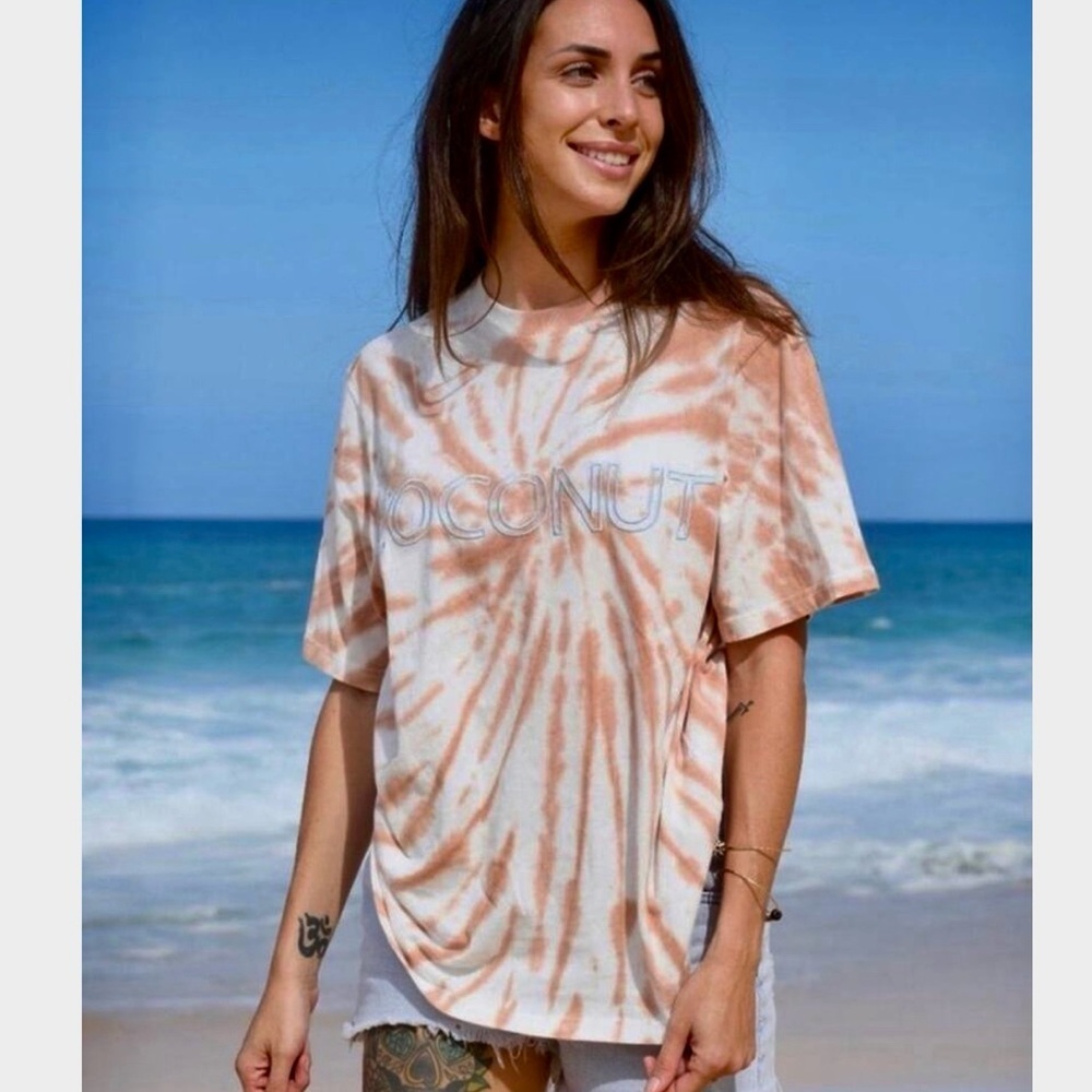 Post Surf Tie Dye Coconut Tee Shirt.